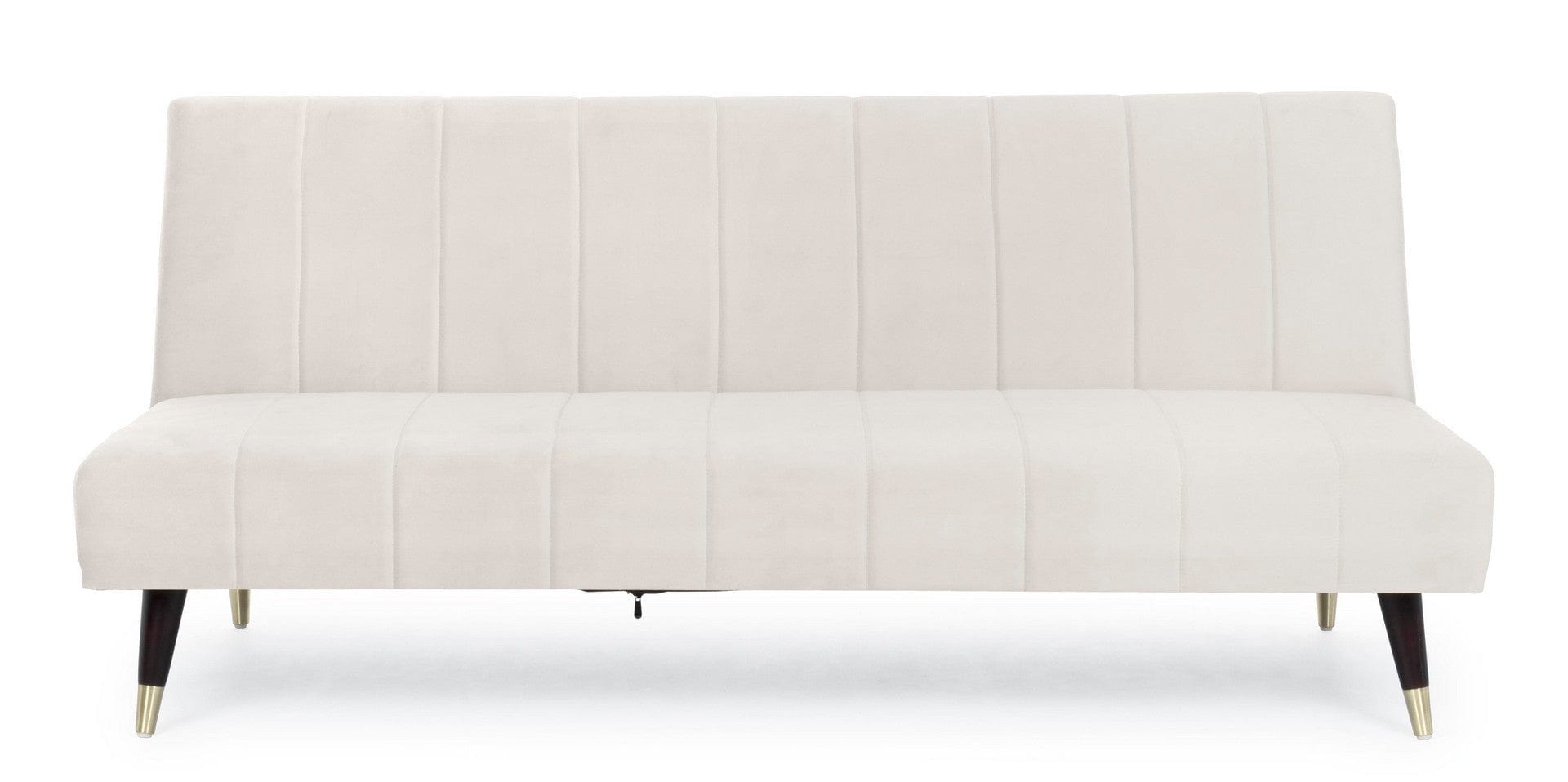 Bizzotto Divano Letto 3 posti in velluto Alma Beige