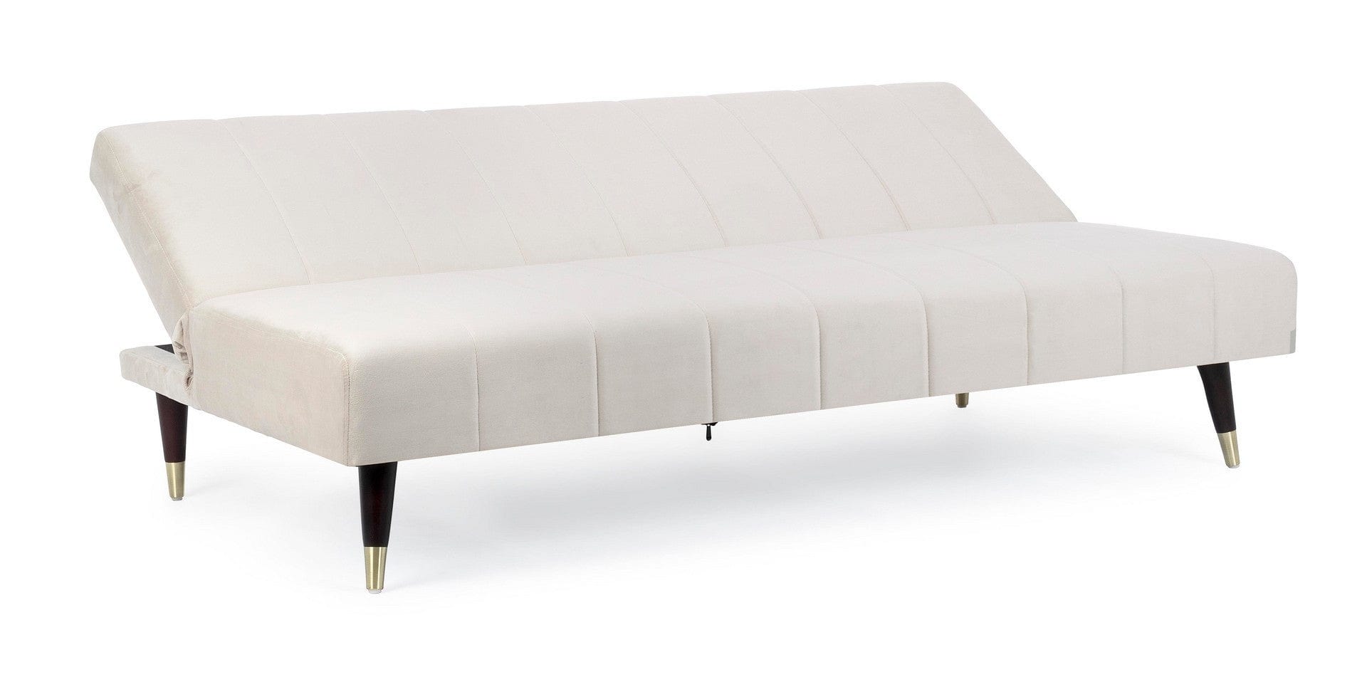 Bizzotto Divano Letto 3 posti in velluto Alma Beige