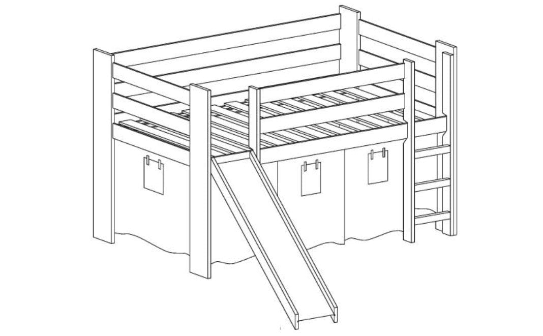 Letto a castello per bambini Neopolis Plus Naturale (2)