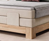 Letto Boxspring con regolabile mediante telecomando Elsales Legno Crema (5)