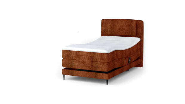 Letto Boxspring con regolabile mediante telecomando Waves 100 Ruggine (5)