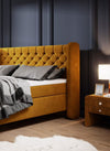 Letto Boxspring Madino Giallo (3)