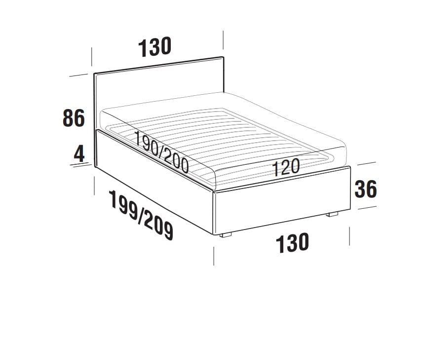 Letto estraibile in tessuto Gelsomis Blu (10)