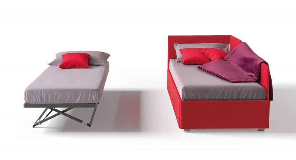 Letto estraibile in tessuto Solanis S Rosso (2)