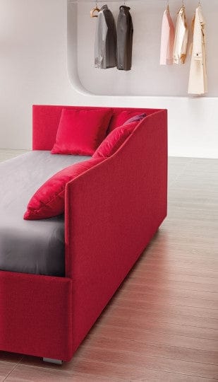 Letto estraibile in tessuto Solanis S Rosso (3)