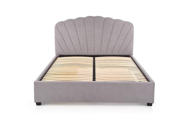 Letto imbottito con 1 cassetto Gabrielanis Grigio (5)