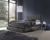 Letto imbottito con 3 cassetti Graceland Grigio (1)