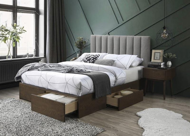 Letto imbottito con 4 cassetti Gorazi Grigio (1) & HLMP-PAT-TAP-4SERT-GORASHI-GREY