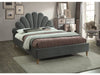 Letto in velluto Sanders Grigio & SMP-PAT-SANTANA-VELVET-GREY