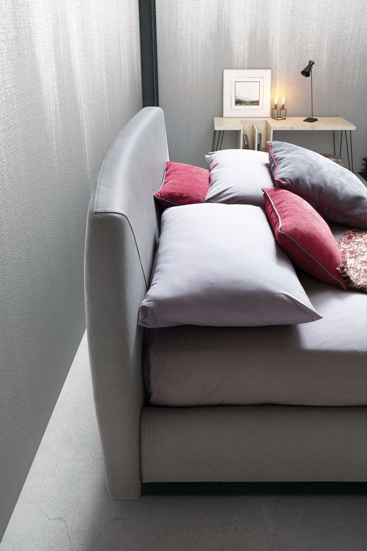 Letto matrimoniale con contenitore Belmondis Grigio (2)