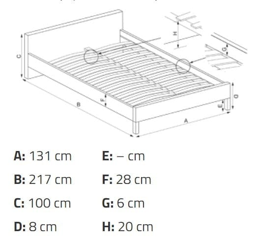 Letto matrimoniale con contenitore in tessuto Pavlina Grigio (3)