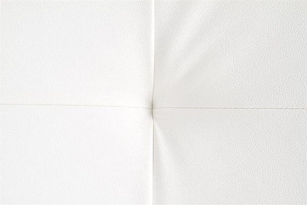 Halmar Letto matrimoniale in ecopelle Samantha Bianco
