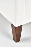 Letto matrimoniale in ecopelle Samantha Bianco (10)