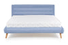 Letto matrimoniale in tessuto Elance Blu (3)