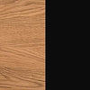 Mensola grande in legno e impiallacciatura Mosaic 35 Oak / Black, L170xL25xH28 cm (3)