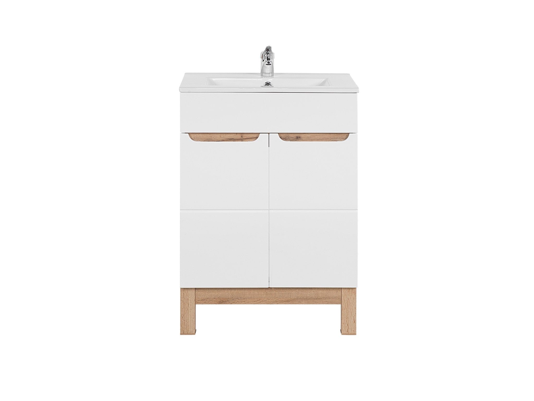 Mobile bagno con lavabo 60 cm / 61 cm Bali Bianco (1)