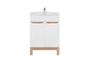 Mobile bagno con lavabo 60 cm / 61 cm Bali Bianco (1)