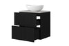 Mobile bagno con lavabo da appoggio 60 cm Nicole Nero (1)