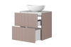 Mobile bagno con lavabo da appoggio 60 cm Nicole Rosa (1)