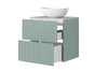 Mobile bagno con lavabo da appoggio 60 cm Nicole Verde (1)