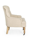 Bizzotto Poltrona in tessuto Arlette Beige