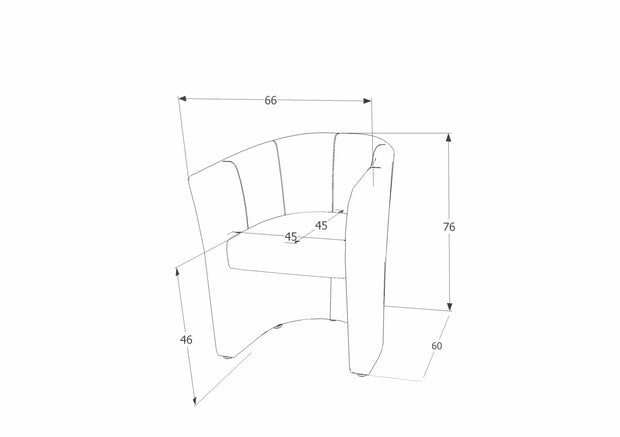 Signal Poltrona in Velluto Tom-1 Blu