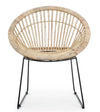 Bizzotto Poltrona rattan Cayes Naturale