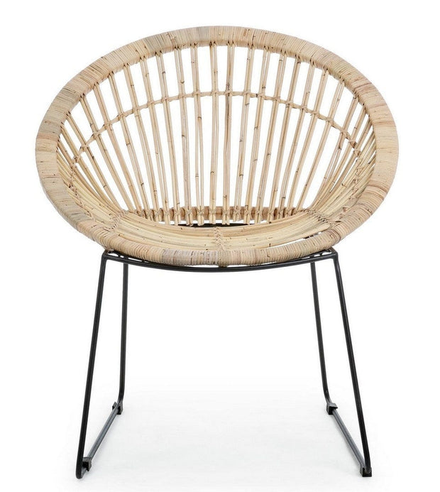 Bizzotto Poltrona rattan Cayes Naturale