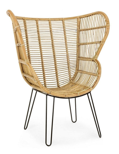 Bizzotto Poltrona rattan Esteban Naturale