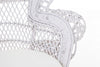 Bizzotto Poltrona rattan Pavone Bianco