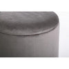 Bizzotto Pouf con contenitore in tessuto Polina Grigio