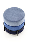 Pouf in tessuto Paladis Blu (2)