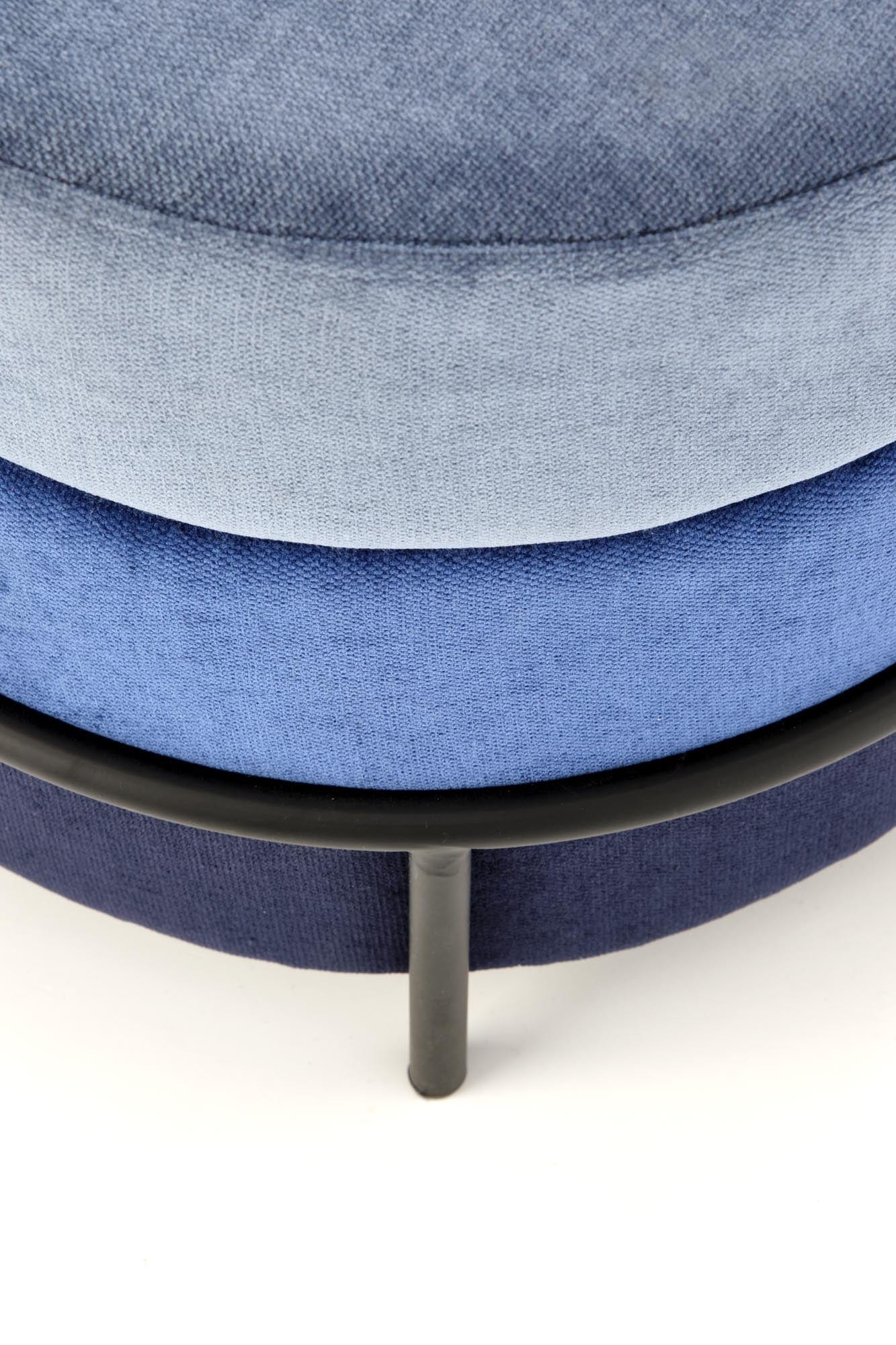 Halmar Pouf in tessuto Paladis Blu