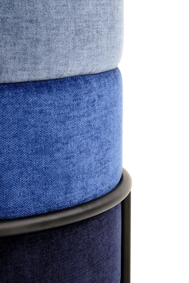 Halmar Pouf in tessuto Paladis Blu