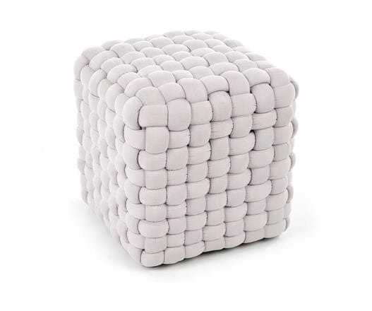 Halmar Pouf in tessuto Rayley Grigio