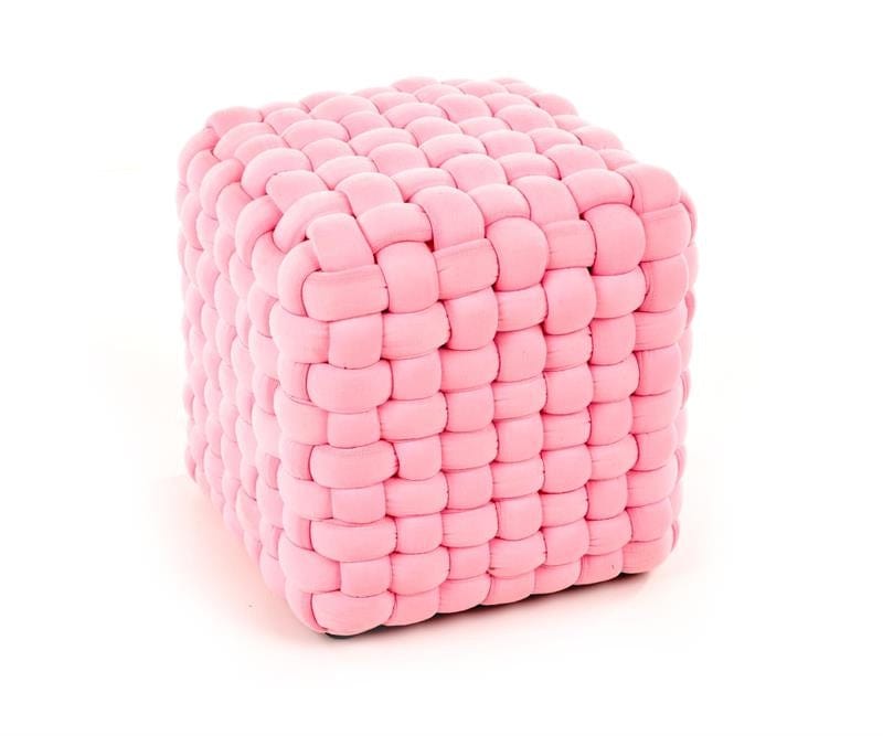 Halmar Pouf in tessuto Rayley Rosa