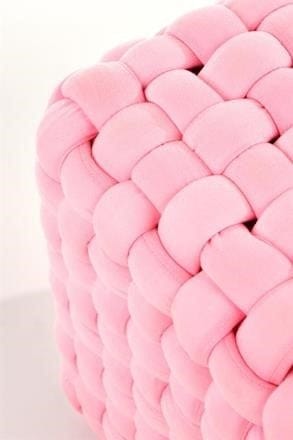 Halmar Pouf in tessuto Rayley Rosa