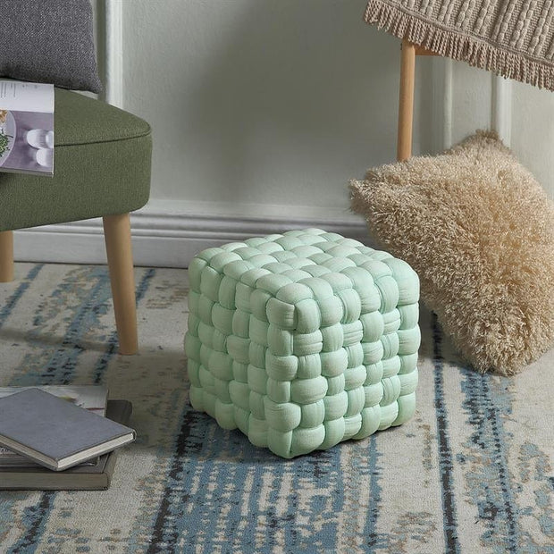 Halmar Pouf in tessuto Rayley Verde