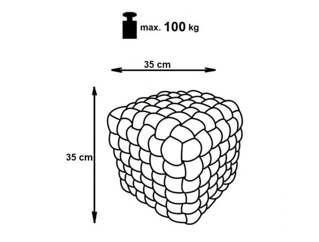 Halmar Pouf in tessuto Rayley Verde