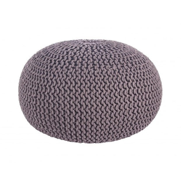Bizzotto Pouf in tessuto Weave Grigio