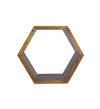 Scaffale modulare Artic Hexagonal Noce