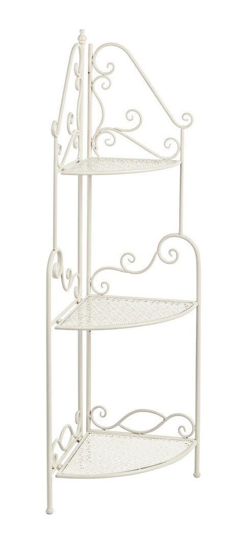 Bizzotto Scaffale pieghevole da giardino Giselle Corner Piccola Crema