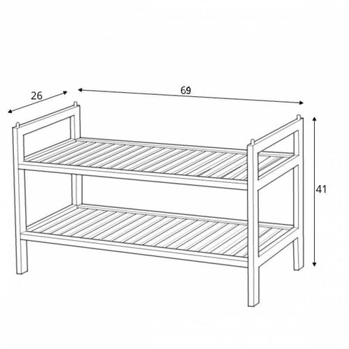 Halmar Scaffale porta scarpe Stasis-9 Naturale