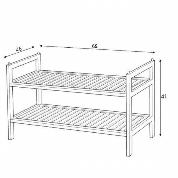 Halmar Scaffale porta scarpe Stasis-9 Naturale