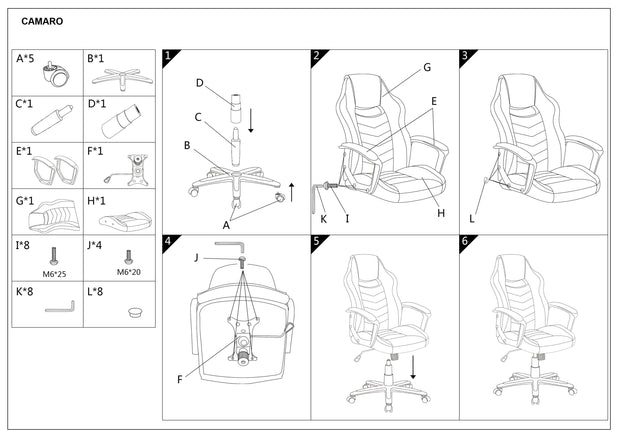 Sedia da gaming Camira Blu (1)