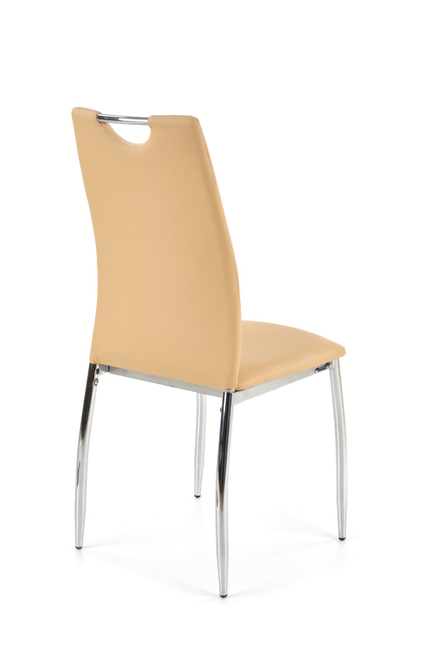 Sedia da pranzo in Ecopelle Kai-187 Beige (4)