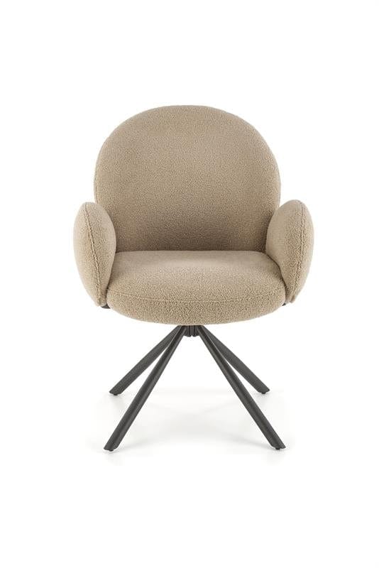 Sedia da pranzo in tessuto Kai-498 Beige (6)