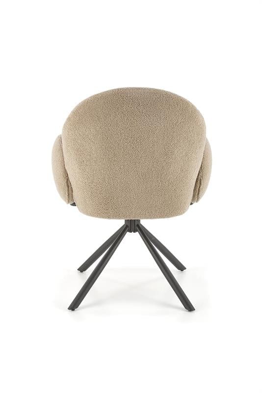 Sedia da pranzo in tessuto Kai-498 Beige (7)