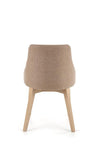 Sedia da pranzo in tessuto Torrell Beige (4)