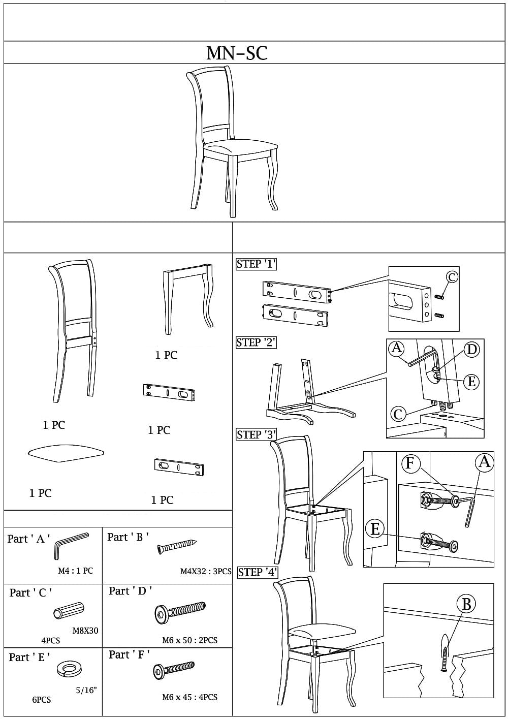 Sedia da pranzo Main-SC Beige (2)